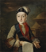 Unbekannter Künstler - Porträt des Großfürsten Peter III. (1728-1762) als Kind