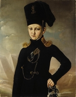 Unbekannter Künstler - Kosak des 1. berittenen Kosakenregiments Graf M.A. Dmitrijew-Mamonow