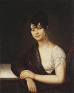 Unbekannter Künstler - Porträt von Jelisaweta Iwanowna Ogarjowa (1784-1815)
