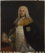 Unbekannter Künstler - Porträt von Graf Andrei Iwanowitsch Uschakow (1697–1772)