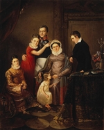 Unbekannter Künstler - Familienbild von Fürst Nikolai Grigorjewitsch Repnin-Wolkonski