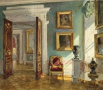 Schukowski, Stanislaw Julianowitsch - Interieur der Gemäldegalerie in Pawlowsk