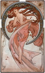 Mucha, Alfons Marie - Tanz (Aus der Serie Die Kunst)