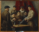 Rjaschski, Georgi Georgijewitsch - Vor der Schicht. Stachanow-Brigade