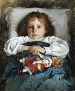 Trubetzkoy (Troubetzkoy), Fürst Pawel Petrowitsch - Kind mit Puppe