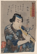Kuniyoshi, Utagawa - Shakuhachi-Spieler