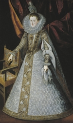 Pantoja de la Cruz, Juán - Porträt von Margarete von Österreich (1584-1611), Königin von Spanien
