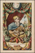 Ogilby, John - Porträt von Amerigo Vespucci