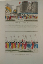 Unbekannter Künstler - Die Zerstörung der Bastille den 14. Juli 1789