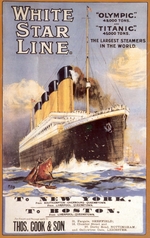 Unbekannter Künstler - White Star Line. Titanic & Olympic