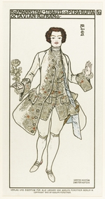 Roller, Alfred - Kostümentwurf für die Oper Der Rosenkavalier von Richard Strauss
