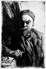 Zorn, Anders Leonard - Porträt von Dichter Paul Verlaine (1844-1896)