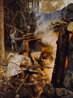 Gallen-Kallela, Akseli - Das Schmieden des Sampo