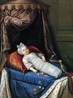 Unbekannter Künstler - Porträt von König Ludwig XIV. (1638-1715) als Baby