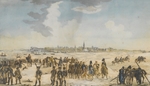 Unbekannter Künstler - Der Rheinübergang der russischen Truppen bei Düsseldorf am 13. Januar 1814