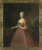 Pesne, Antoine, Schule - Porträt von Friederike Luise von Preußen (1714-1784), Markgräfin von Brandenburg-Ansbach