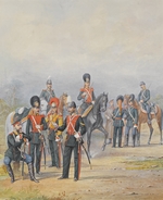 Balaschow, Pjotr Iwanowitsch - Offiziere und Soldaten des Leibgarde-Dragoner-Regiments