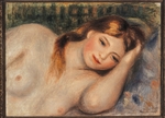 Renoir, Pierre Auguste - Nu (Jeune fille couchée en buste)
