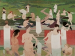 Vallotton, Felix Edouard - Bad am Sommerabend (Le bain au soir d'été)