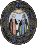 Russische Ikone - Heiligen Dimitri von Rostow und Ignati Brjantschaninow