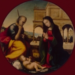 Albertinelli, Mariotto - Die Anbetung des Christuskindes