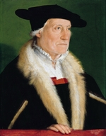 Amberger, Christoph - Porträt von Kosmograph Sebastian Münster (1489-1552)