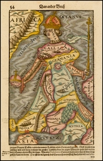 Münster, Sebastian - Europa regina (Königin Europa) Aus der Cosmographie