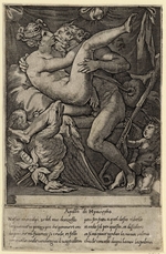 Caraglio, Gian Jacopo - Jupiter und Mnemosyne (Nach Perino del Vaga)
