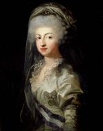 Unbekannter Künstler - Porträt von Prinzessin Carolina Maria Theresia Josephina von Bourbon-Parma (1770-1804)