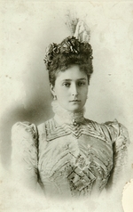 Fotoatelier A. Pasetti - Porträt der Kaiserin von Russland Alexandra Fjodorowna, Frau des Kaisers Nikolaus II. (1872-1918)