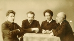 Sdobnow, Dmitri Spiridonowitsch - Gruppenporträt der Dichter A. Blok (1880-1921), G. Tschulkov (1879-1939), K. Erberg (1871-1942) und F. Sologub (1863-1927)