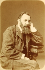 Russischer Fotograf - Porträt des Malers Wassili G. Perow (1833-1882)