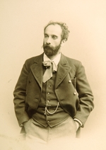Russischer Fotograf - Porträt von Maler Isaak Lewitan (1861-1900)