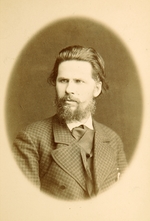 Russischer Fotograf - Porträt des Malers Iwan N. Kramskoi (1837-1887)
