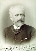 Russischer Fotograf - Porträt von Komponist Pjotr Iljitsch Tschaikowski (1840-1893)