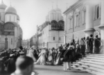 Fotoatelier K. von Hahn - Die Prozession der Zarenfamilie zum Tschudow-Kloster am Palmsonntag