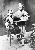 Russischer Fotograf - Großfürst Pawel Alexandrowitsch von Russland (1860-1919) und Großfürst Sergei Alexandrowitsch von Russland (1857-1905)