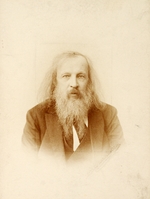 Russischer Fotograf - Porträt des Chemikers Dmitri Mendelejew (1834-1907)