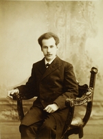 Russischer Fotograf - Porträt des Schriftstellers und Dichters Andrei Bely (1880-1934)