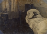 Russischer Fotograf - Das Zimmer im Maria-Krankenhaus wo Fjodor Kokoschkin im Januar 1918 von den revolutionären Matrosen bestialisch ermordet wurde