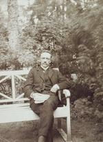 Russischer Fotograf - Porträt des Dichters Jurgis Baltrusaitis (1873-1944)