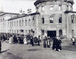 Russischer Fotograf - Die Bestattungsprozession des Dichters Alexander Blok in Petrograd am 10. August 1921