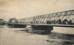 Russischer Fotograf - Die Borodinski-Brücke. Hochwasser in Moskau im April 1908