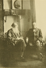 Tolstaja, Sofia Andrejewna - Lew Tolstoi mit dem berühmten Anwalt Anatoli Koni (1844-1927)