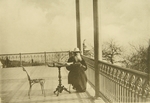Tolstaja, Sofia Andrejewna - Lew Tolstoi auf dem Balkon in Haspra auf der Krim