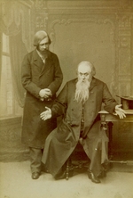 Russischer Fotograf - Szene aus dem Theaterstück Es bleibt ja in der Familie von A. Ostrowski (Das Maly Theater, Moskau)