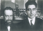 Russischer Fotograf - Die Komponisten Nikolai Mjaskowski (1881-1950) und Aram Chatschaturjan (1903-1978)