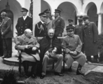 Unbekannter Fotograf - Die Konferenz von Jalta (Gruppenfoto nach dem Abschluss der Verhandlungen)