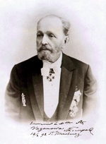 Unbekannter Fotograf - Balletttänzer und Choreograf Marius Petipa (1818-1910)