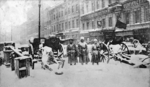 Unbekannter Fotograf - Die Barrikaden am Litejny Prospekt in Petrograd. 27. Februar 1917